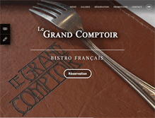 Tablet Screenshot of legrandcomptoir.ca